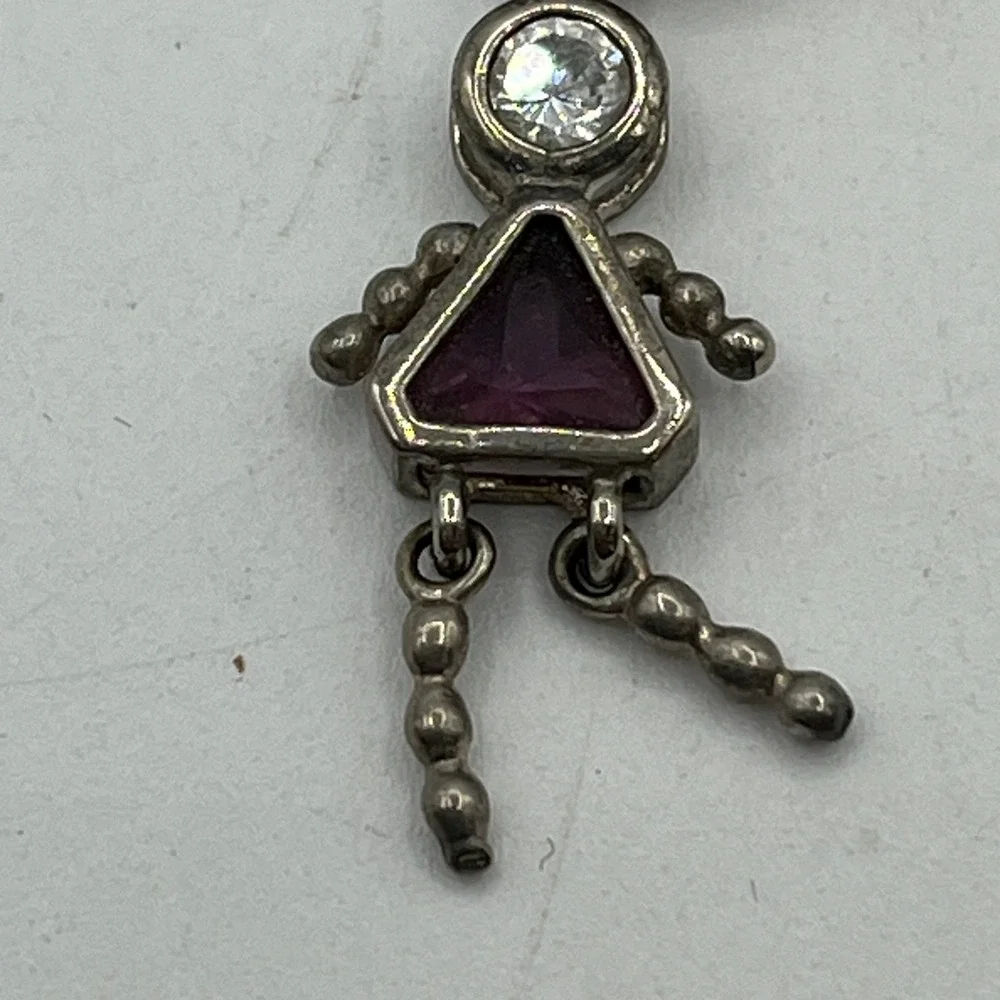 Silver 925 Ball Bead Chain Birthstone Kids Charm Pendants Aug Feb. Dec Necklace